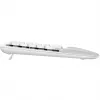 Teclado Logitech Wave Keys com apoio de pulso almofadado sem fios Bluetooth LE QWERTY branco-sujo (PAN)