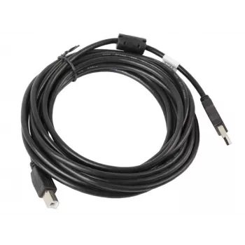 Cabo USB Lanberg CA-USBA-11CC-0050-BK 5 m 2.0 USB B preto (CA-USBA-11CC-0050-BK)