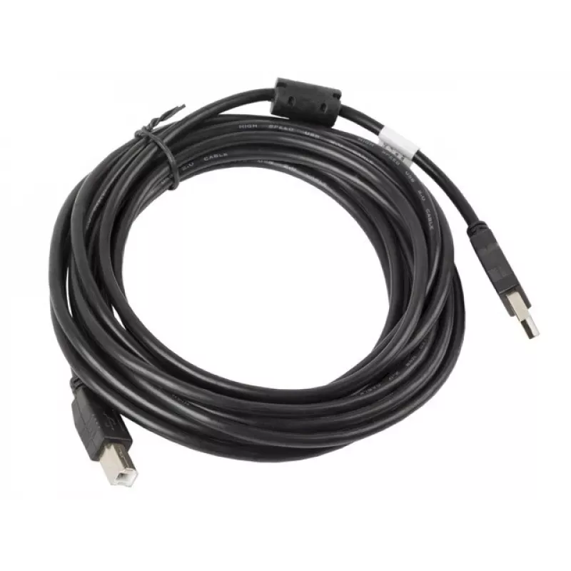 Cabo USB Lanberg CA-USBA-11CC-0050-BK 5 m 2.0 USB B preto (CA-USBA-11CC-0050-BK)