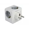 Adaptador de ficha de rede tipo F DeLOCK 11496 2 portas USB 5 V 2,4 A 3 A