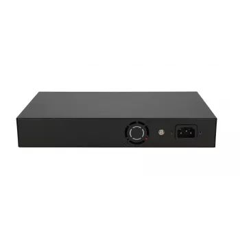 Switch Extralink VIRTUS V3 Unmanaged L2 16x Fast Ethernet (10/100) PoE 1U preto