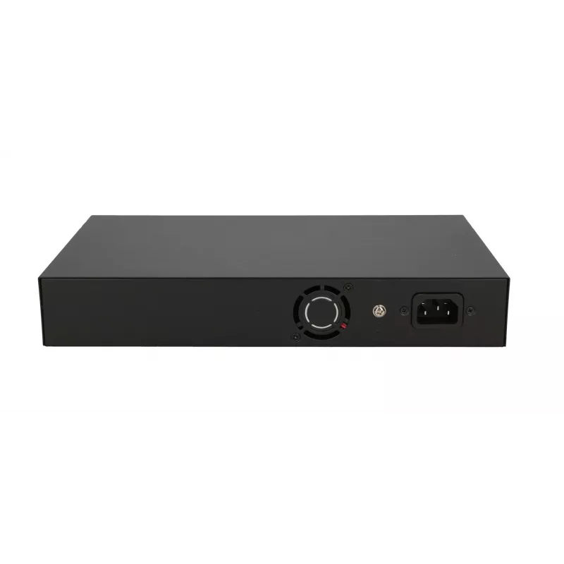 Switch Extralink VIRTUS V3 Unmanaged L2 16x Fast Ethernet (10/100) PoE 1U preto