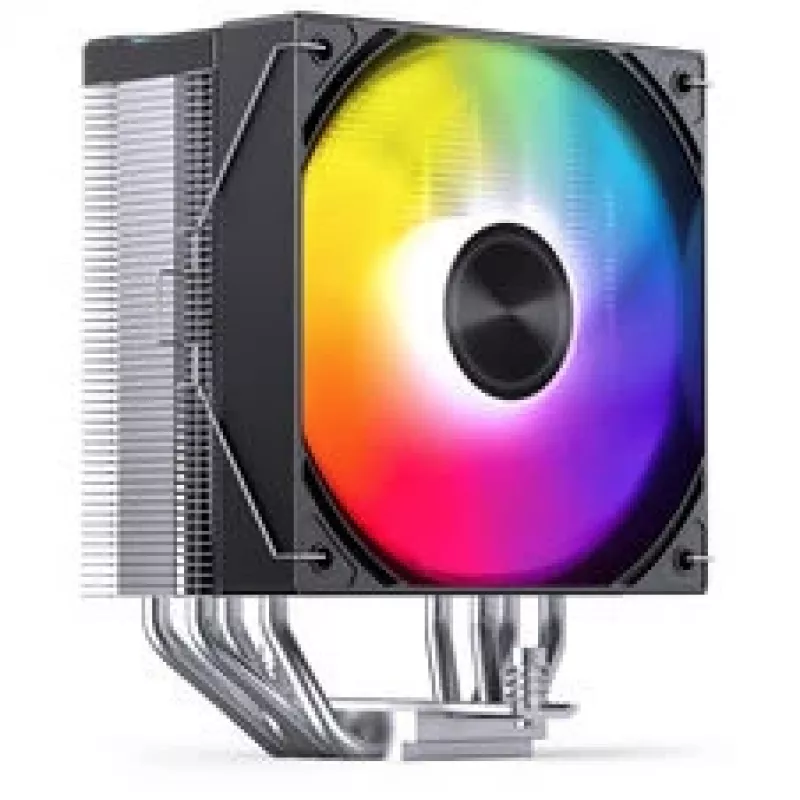 Arrefecedor de CPU Jonsbo CA40 preto ARGB, ventoinha PWM de 120 mm, 225 W TDP, preto