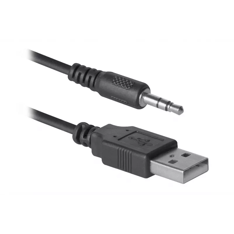 Altifalantes de secretária DEFENDER SPK-240 com fios, 2.0, 6 W RMS, alimentação USB, 3,5 mm, preto