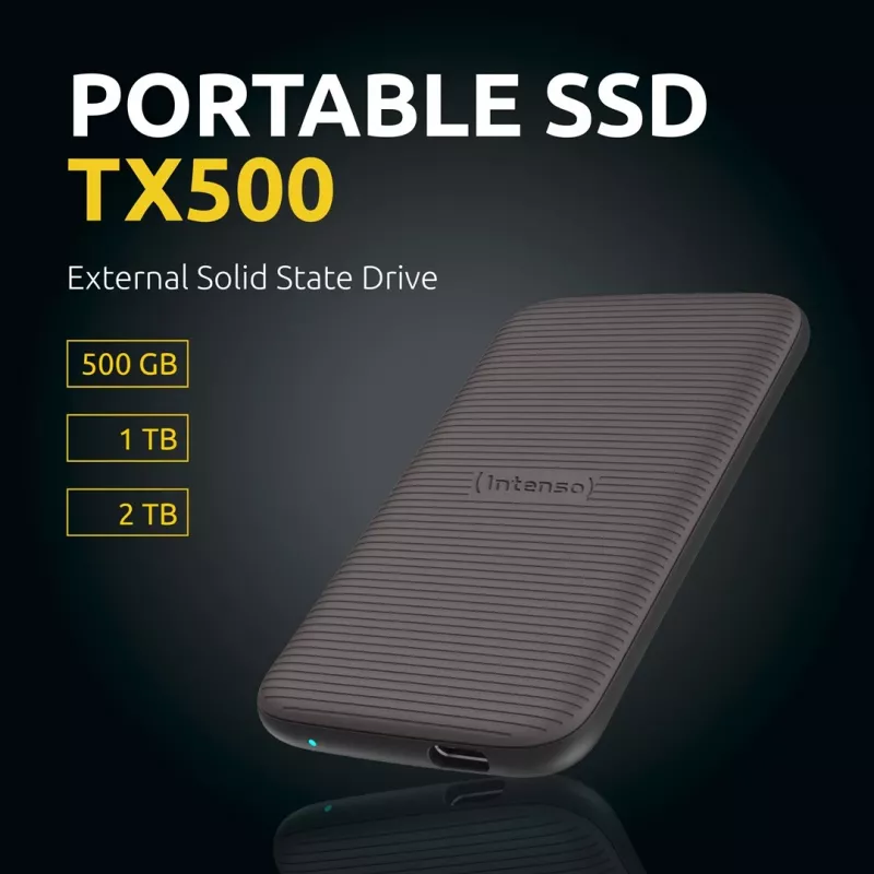 Disco SSD Intenso 500GB USB Type-C 3.2 Gen 2 castanho