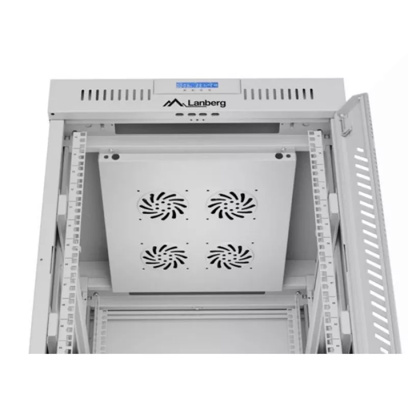 Armário rack independente LANBERG FF01-6815-12SL 15U, 600×800×922 mm, 1200 kg, IP20, cinzento