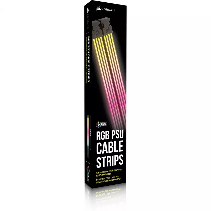 iCUE ARGB PSU Kabel Strips, tiras LED 2x 240mm, para fonte de alimentação - cabo