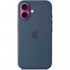 Apple MYY23ZM/A capa de silicone com MagSafe para iPhone 16, azul denim