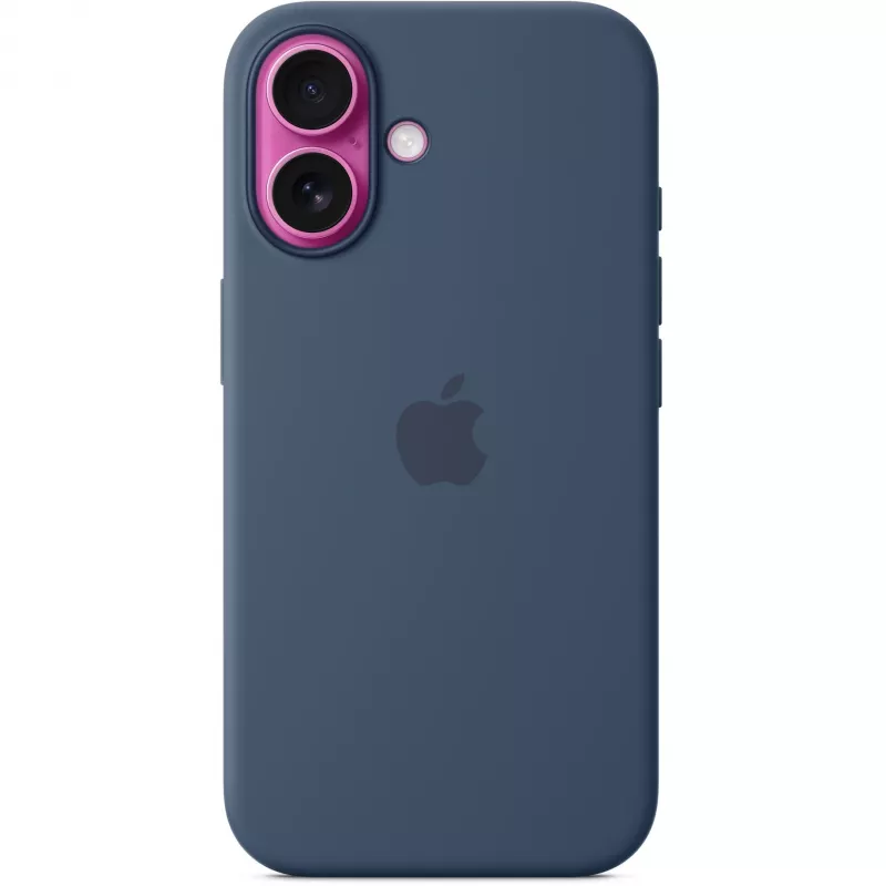 Apple MYY23ZM/A capa de silicone com MagSafe para iPhone 16, azul denim