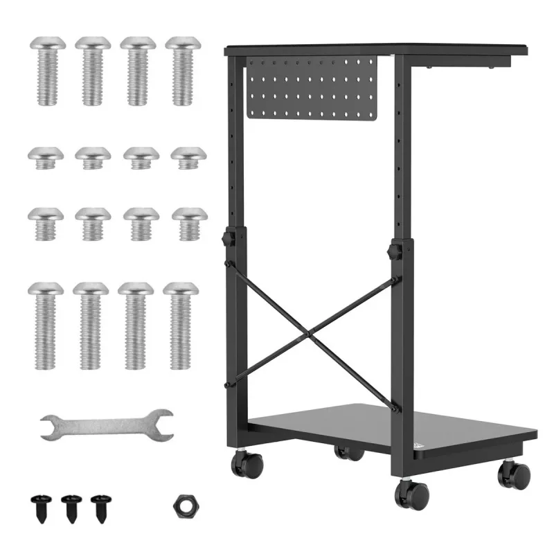 Suporte móvel para CPU com prateleira NanoRS, máx. 80 kg, altura ajustável 550–850 mm, RS430