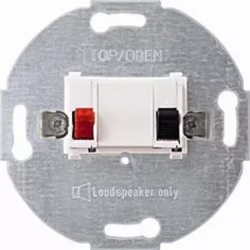 MERTEN conector de altifalante encastrável 1-f. 466919 System M branco polar 466919 466919 (466919)