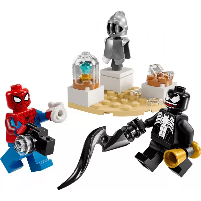 Brinquedo de construção LEGO Venoms Museumsraub conjunto Polybag 30707 – Marvel Super Heroes, pequeno conjunto colecionável