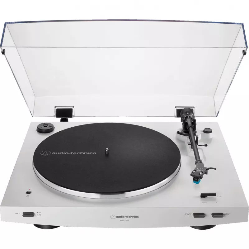 Gira-discos de acionamento por correia automático Audio-Technica AT-LP3XBTWH acionamento por correia, branco