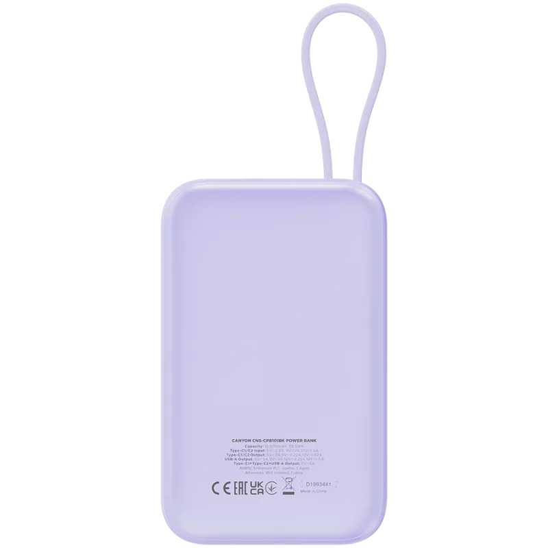 Powerbank portátil CANYON OnPower 101 10000 mAh