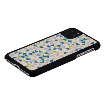 Capa para smartphone man and wood para iPhone 11 Pro Max — triângulo azul, cobertura de proteção preta