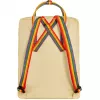 Mochila Fjällräven Kanken Rainbow mochila de lazer Oak vinylon