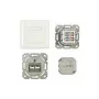 Synergy 21 S216357 - 2 x RJ-45 - 6a - branco - 50 mm - 50 mm - 5,6 cm