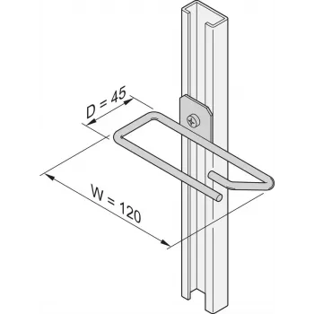 Schroff Passa-cabos para C-RAIL 45X120MM 4X (20118339)