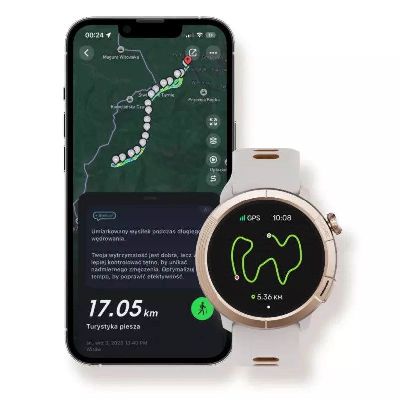 Smartwatch Stelio STSWA102GT Activ Pro GPS 46 mm titânio dourado – GPS, caixa de 46 mm, acabamento em titânio