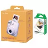 Máquina fotográfica instantânea Fujifilm Instax Mini 12 violeta com 10 folhas brilhantes