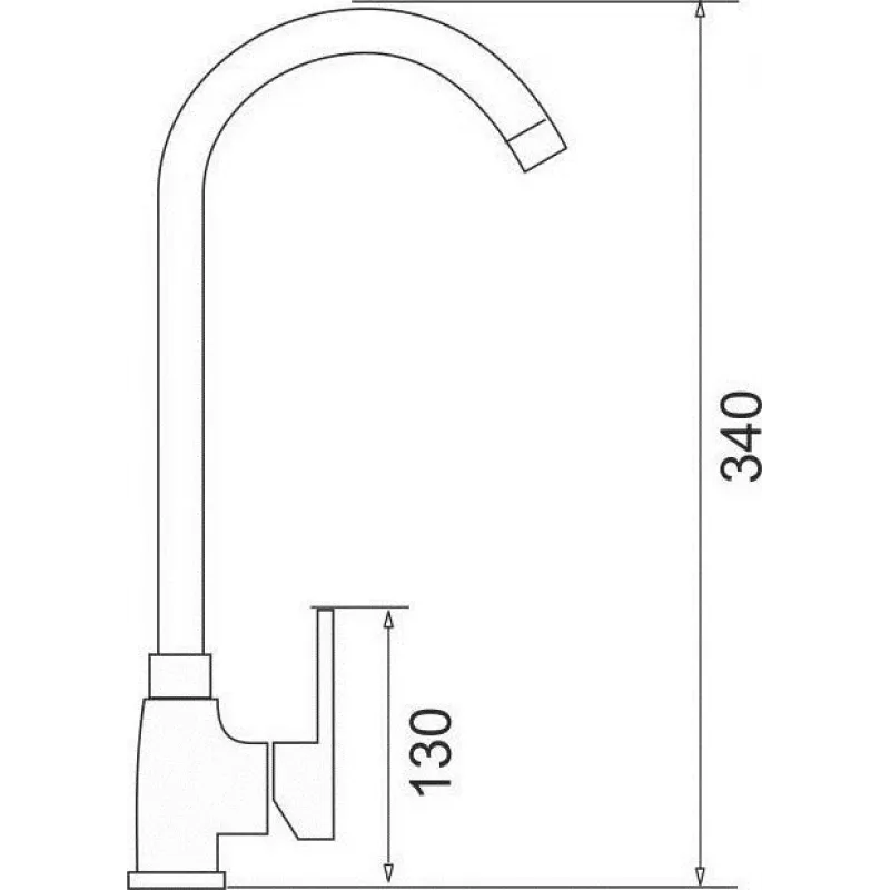 Torneira de cozinha PYRAMIS BELLO PLUS preta monocomando com bica orientável