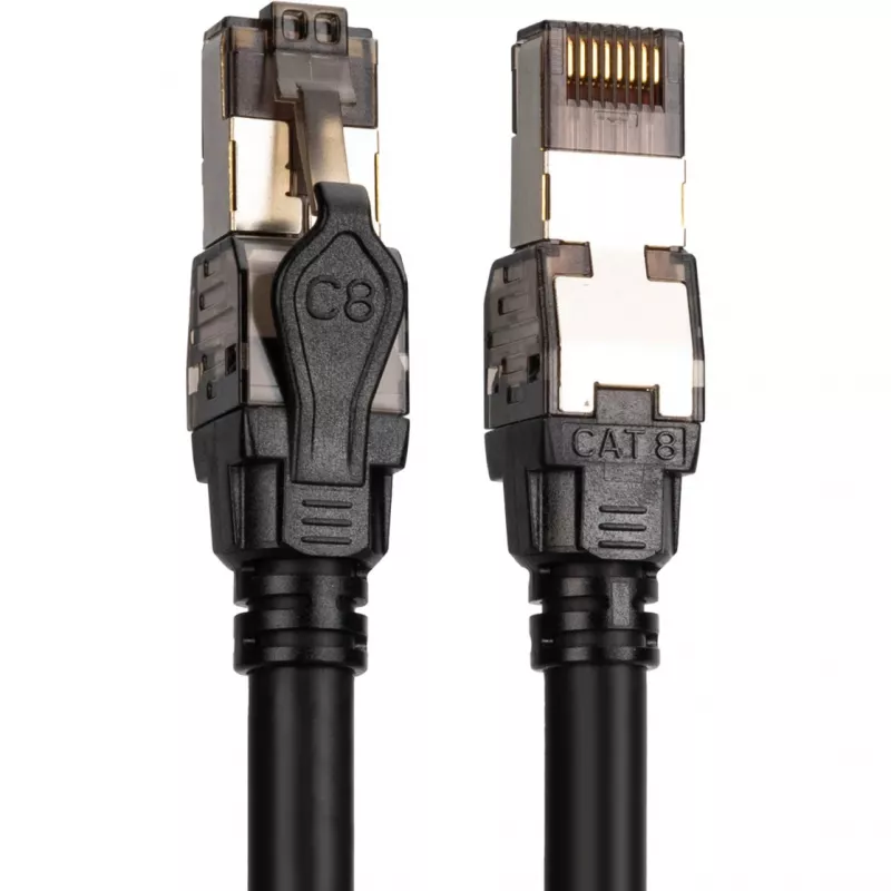 Digitus DK-1843-005 CAT 8.1 S/FTP cabo de rede 0,5 m, preto