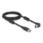Cabo USB DeLOCK Ficha Tipo-A para Ficha Tipo-B Angulado 90° para a Esquerda 2 m