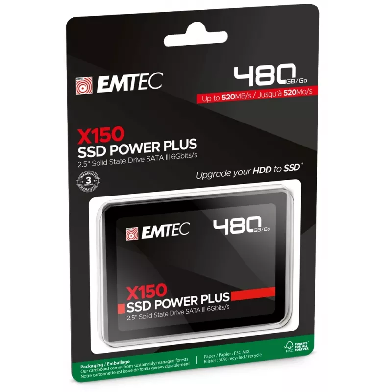 SSD Emtec X150 Power Plus 480 GB 2,5