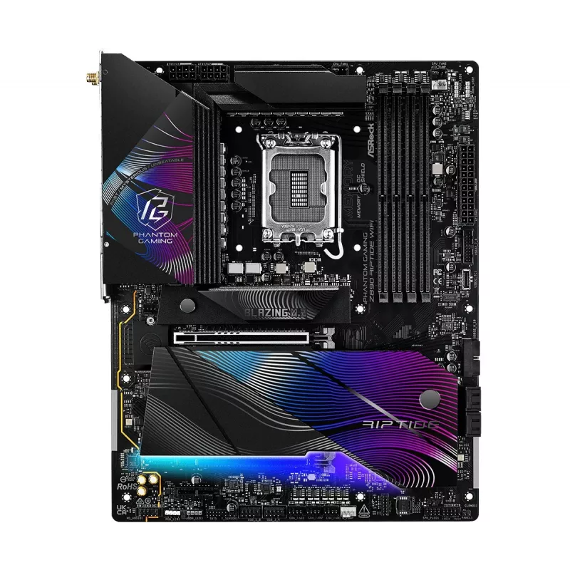 Motherboard ASRock Z890 Riptide WiFi — Intel Z890, LGA1851, ATX, DDR5, 4 DIMM, Wi‑Fi 7, LAN 2.5Gb, Thunderbolt 4