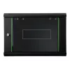 DIGITUS Dynamic Basic DN-19 16-U-EC-SW - armário - armário de rede - adequado para montagem na parede - preto, RAL 9005 - 12U - 48.3 cm (19)