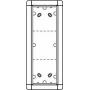 Moldura de montagem à superfície Schneider Electric, 3 módulos, 133×326 mm, modelo 1883320