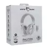 Auscultadores White Shark WGH-2441 Falcon branco/cinzento