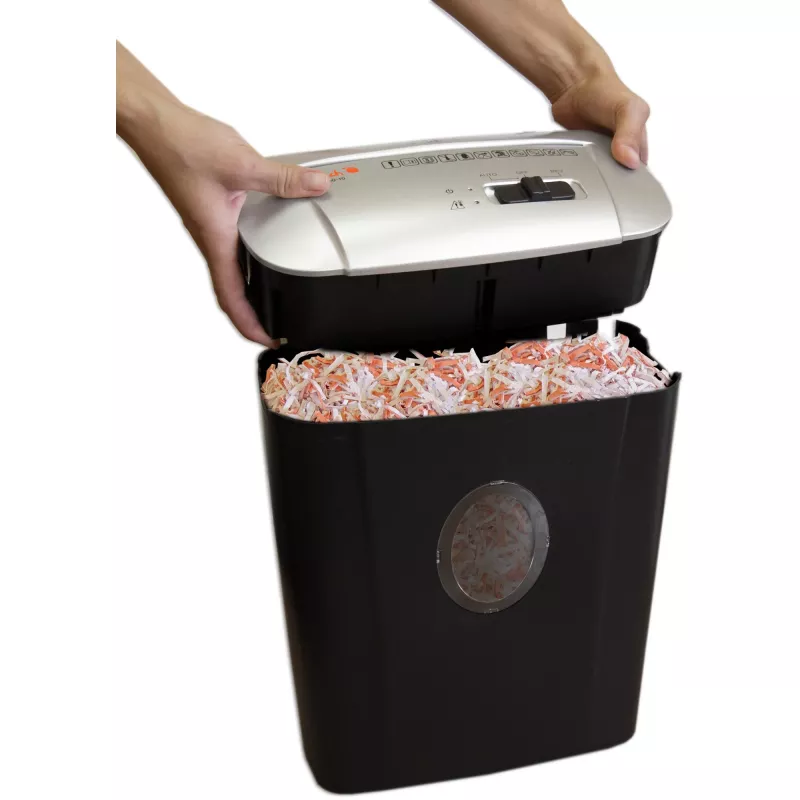 Destruidor de documentos Peach PS500-10 corte cruzado 72 dB 22 cm preto