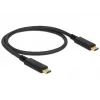 Cabo USB DeLOCK 83042 USB 3.2 Gen 2 0,5 m USB C preto