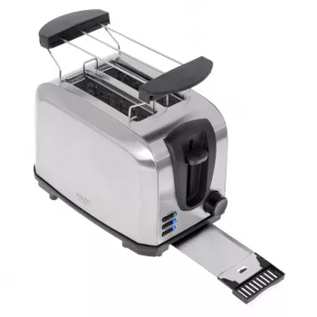 Torradeira Adler AD 3222 2 fatias 1000 W prateada