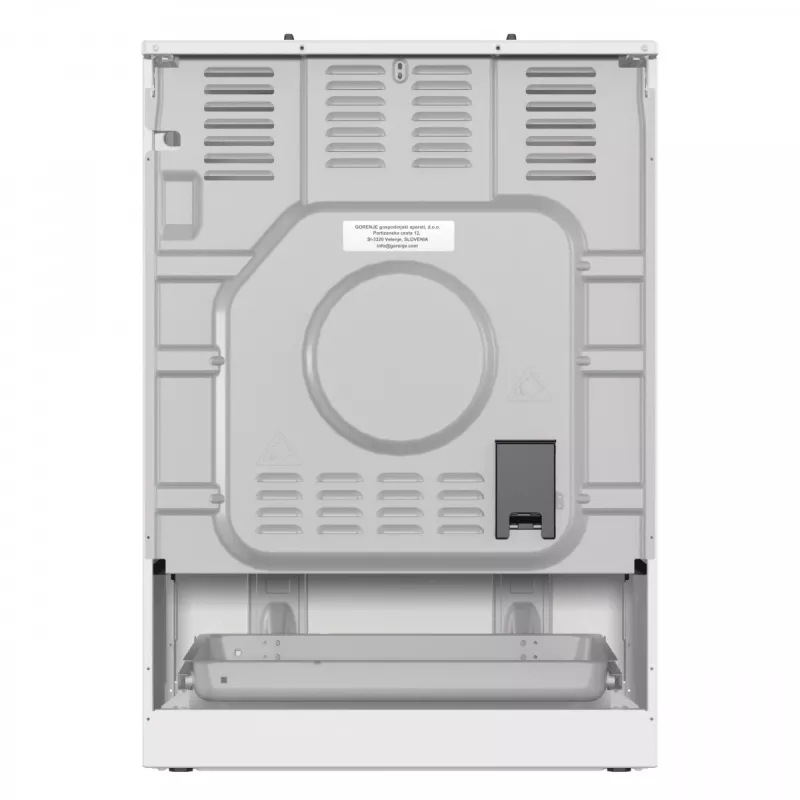 Fogão a gás independente Gorenje GG6A10WFFM, branco, placa de 4 bicos, forno a gás de 72 L, botões frontais