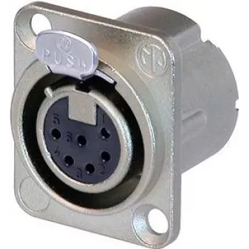 Neutrik NC6FD-LX - 26 mm - 34 mm - 31 mm - Prateado - IEC 61076-2-103 - IEC 68-2-20 - UL 94 HB - IP40 (NC6FD-LX)