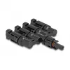 Conector para painel solar DeLOCK DL4 1 x fêmea para 4 x macho preto