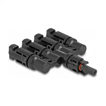 Conector para painel solar DeLOCK DL4 1 x fêmea para 4 x macho preto
