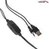 Audiocore AC865B altifalantes USB 2.0 para computador, 6 W, preto/azul