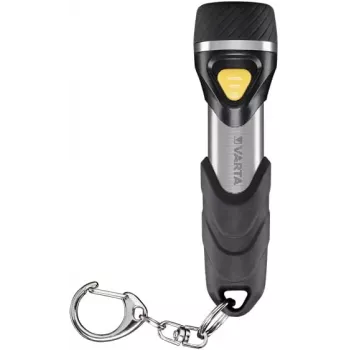 Varta Day Light Key Chain Light - Luz de chaveiro - alumínio - preto - ABS sintético - alumínio - borracha - LED - 1 lâmpada - 12 lm