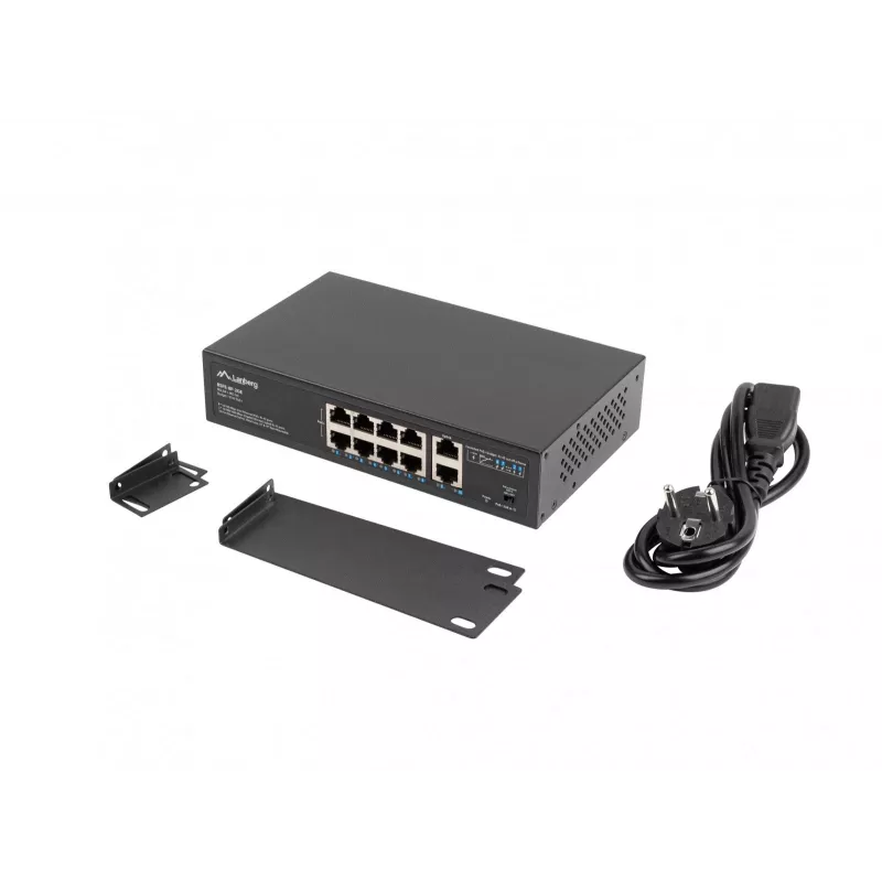 Switch não gerido Lanberg RSFE-8P-2GE-120