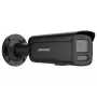 Câmara de vigilância IP Hikvision Pro Series ColorVu 8 MP bullet fixa, 1/1,8 polegadas CMOS, 2,8 mm, 108,8°×56,4°, 30 fps, com fios, montagem em parede/postalete, preta