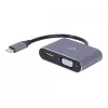 Cablexpert A-USB3C-HDMIVGA-01 adaptador gráfico USB cinzento