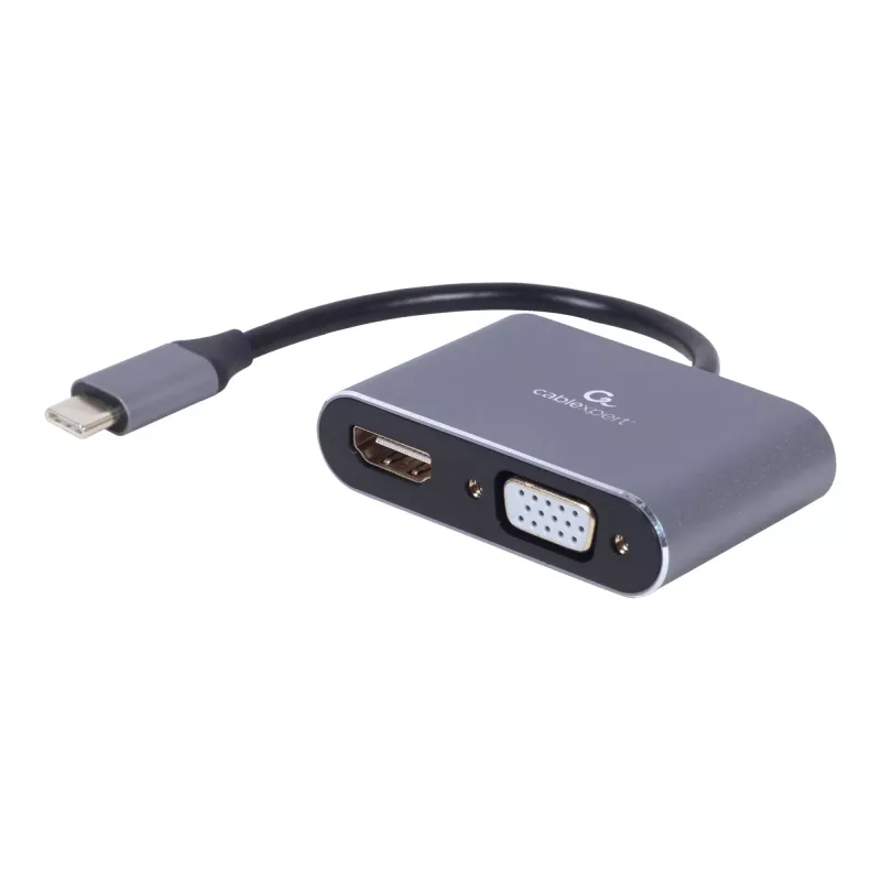 Cablexpert A-USB3C-HDMIVGA-01 adaptador gráfico USB cinzento