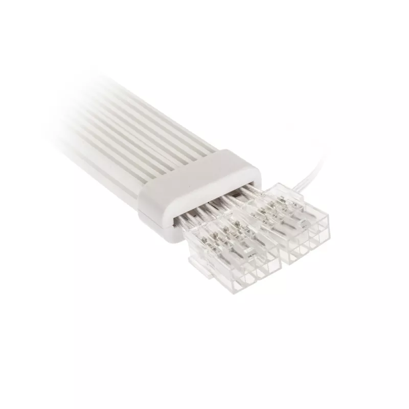 Cabo de extensão PCI-E 8-Pin Kolink Umbra Radiant ARGB — duplo 2× 8-Pin, extensão com sleeve para alimentação da GPU