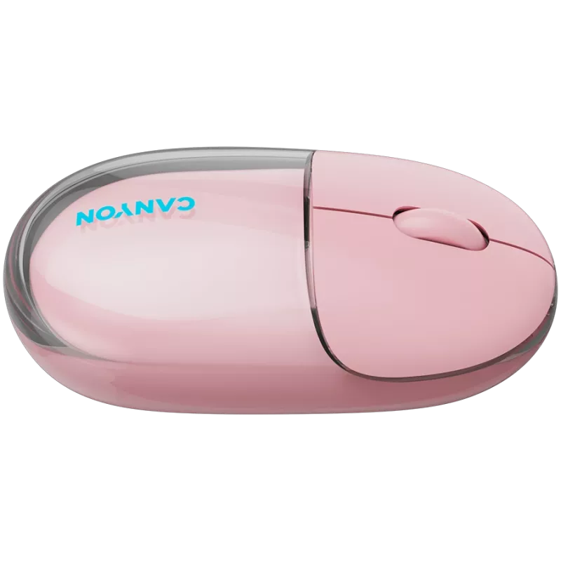 Rato CANYON OnClick 24 BT/ sem fios transparente/rosa