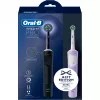 Oral-B Vitality Pro D103 Duo, escova de dentes elétrica preto/lilás, Black/Lilac Violet, incl. 2.ª pega