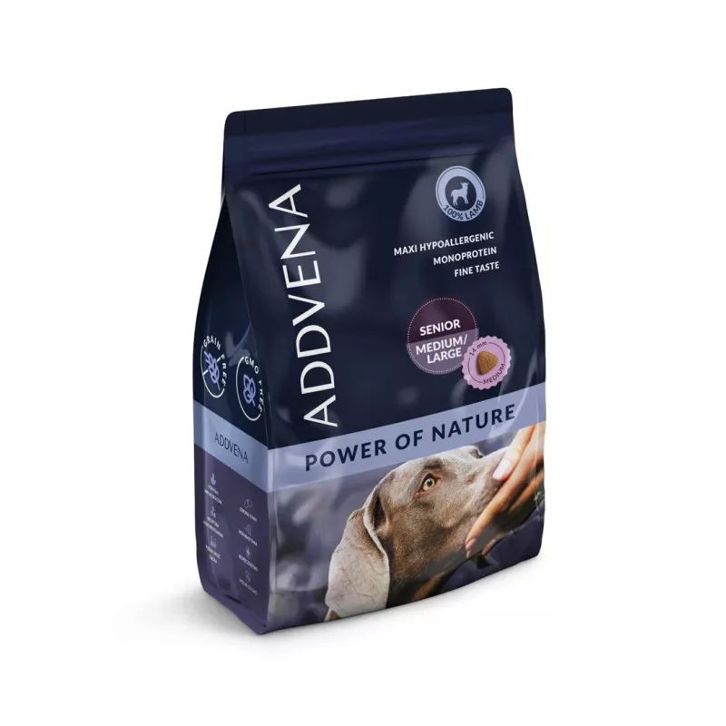 ADDVENA Power of Nature Senior Medium/Large Lamb - alimentação seca para cães - 2,5kg