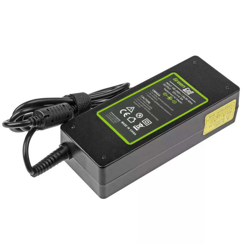 Fonte de alimentação Green Cell AD39AP 90W AC-DC 20V 4,5A para Lenovo (interior) preto